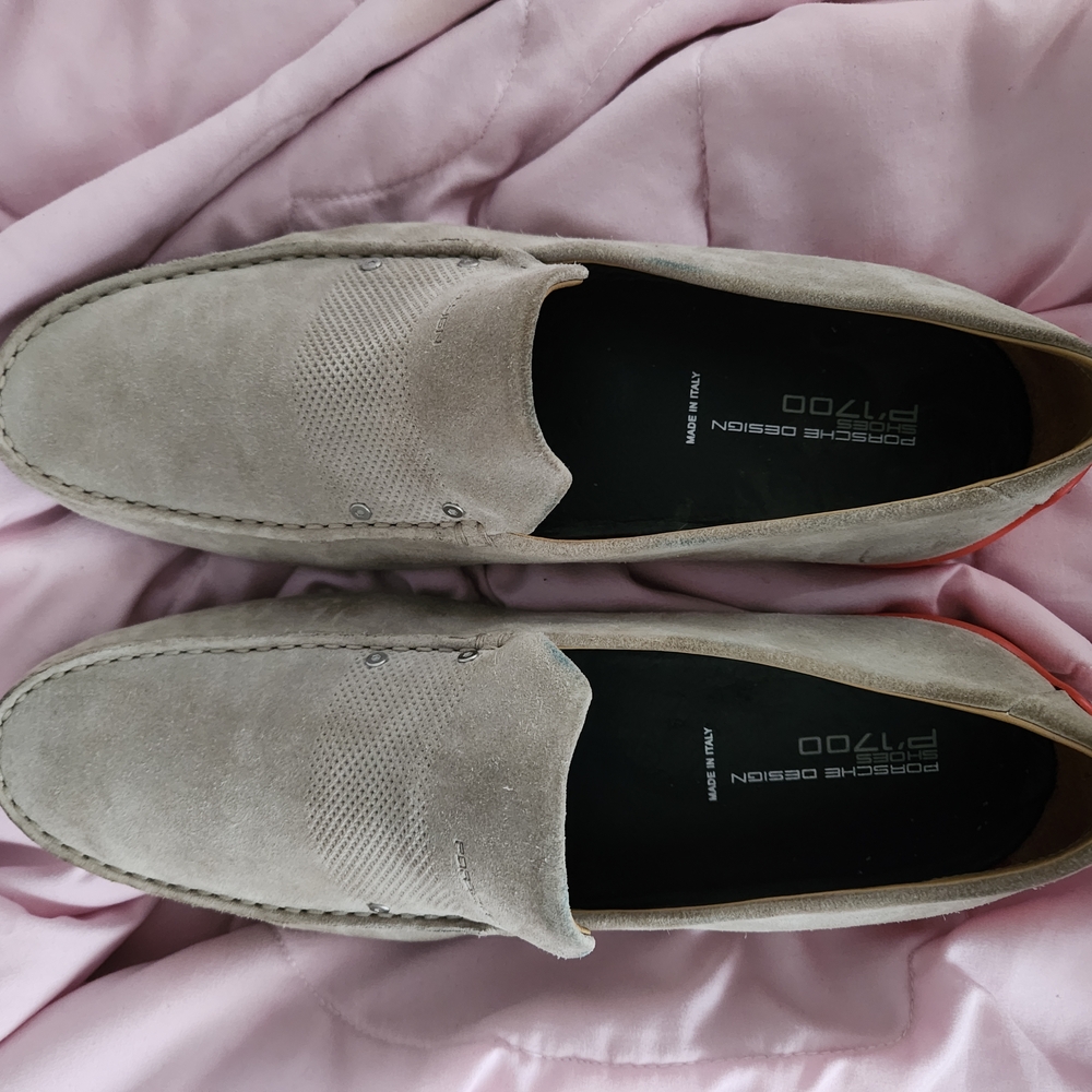 Porsche Design P1700 Tan Driving Loafers/Slip-Ons **Made In ITALY**